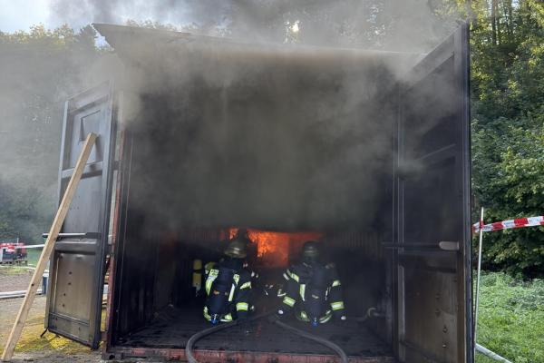 Übung Brandcontainer 2025