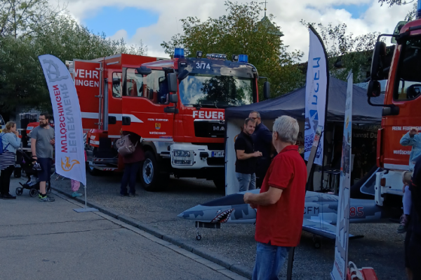 Infostand der Freiw. Feuerwehr Wutöschingen amFamilientag 2025 in Wutöschingen