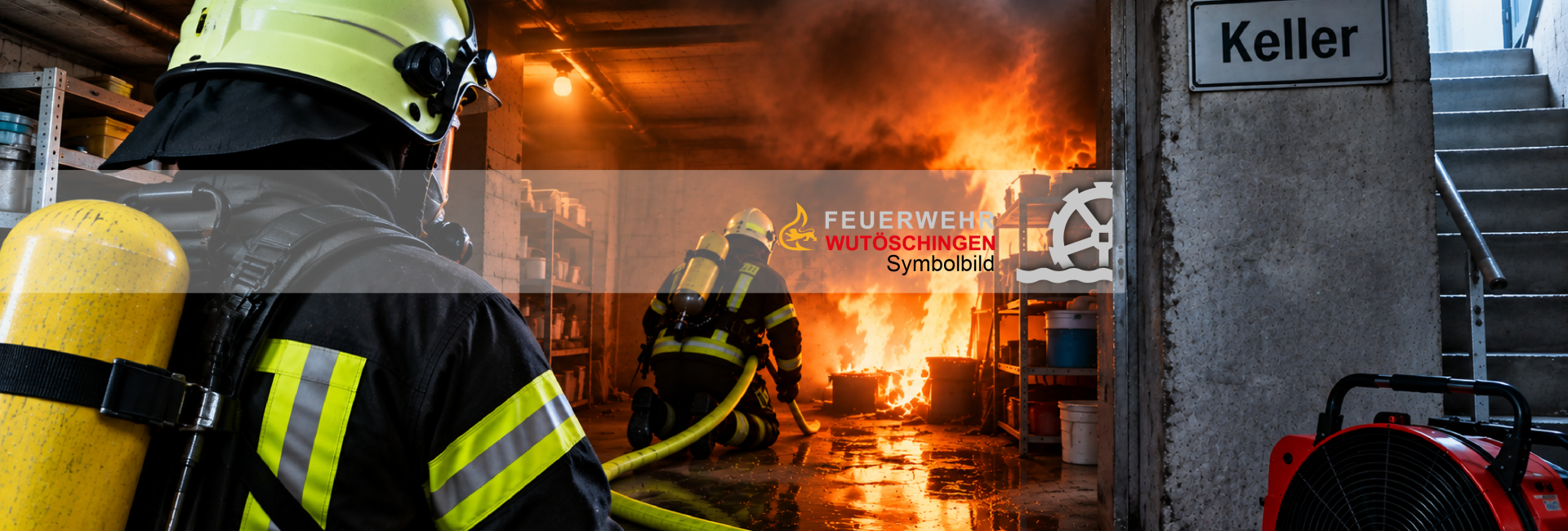 Symbolbild Feuerwehr Wutöschingen Kellerbrand