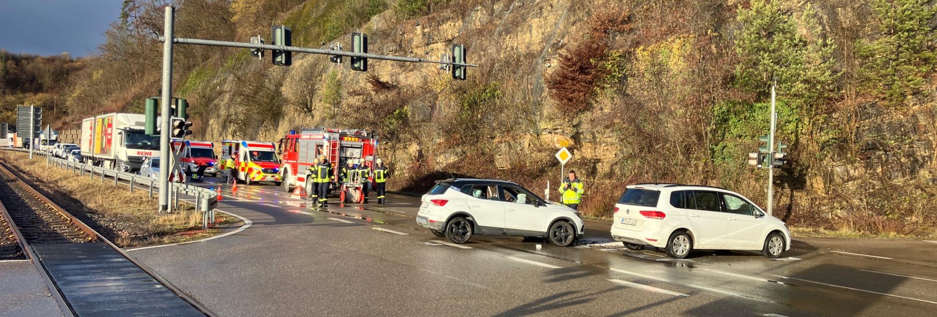 Verkehrsunfall B314 Wutöschingen, Kreuzungsbereich