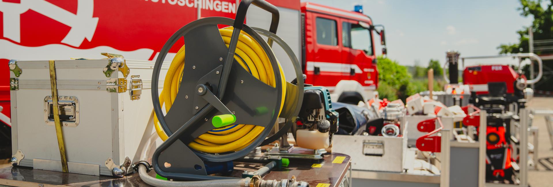 Details vor Feuerwehrautos