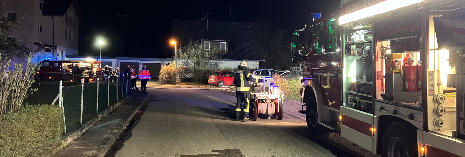 HLF 20/16 am Einsatzort