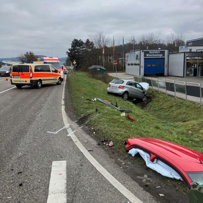 Verkehrsunfall B314, Abzweigung Horheim