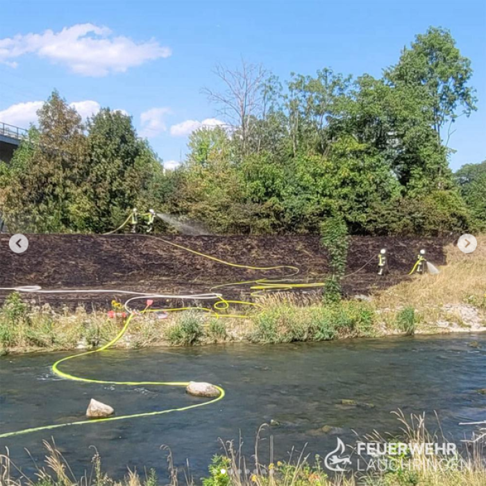 Flächenbrand in Lauchringen