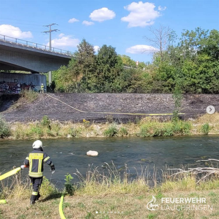 Flächenbrand in Lauchringen