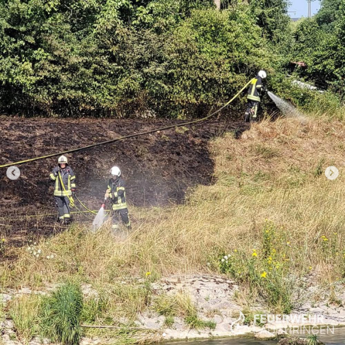 Flächenbrand in Lauchringen
