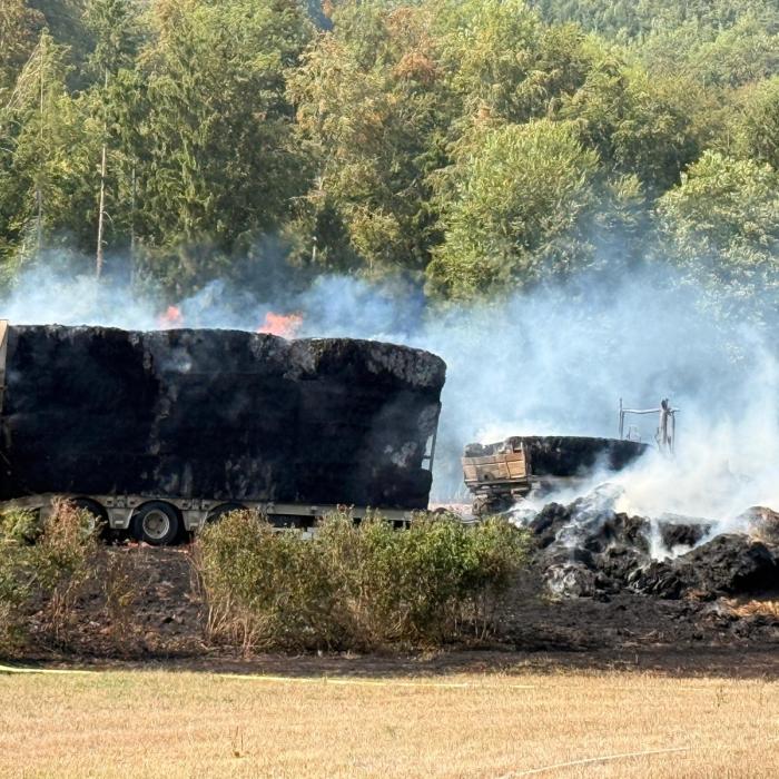 Brennender LKW B314 Eggingen