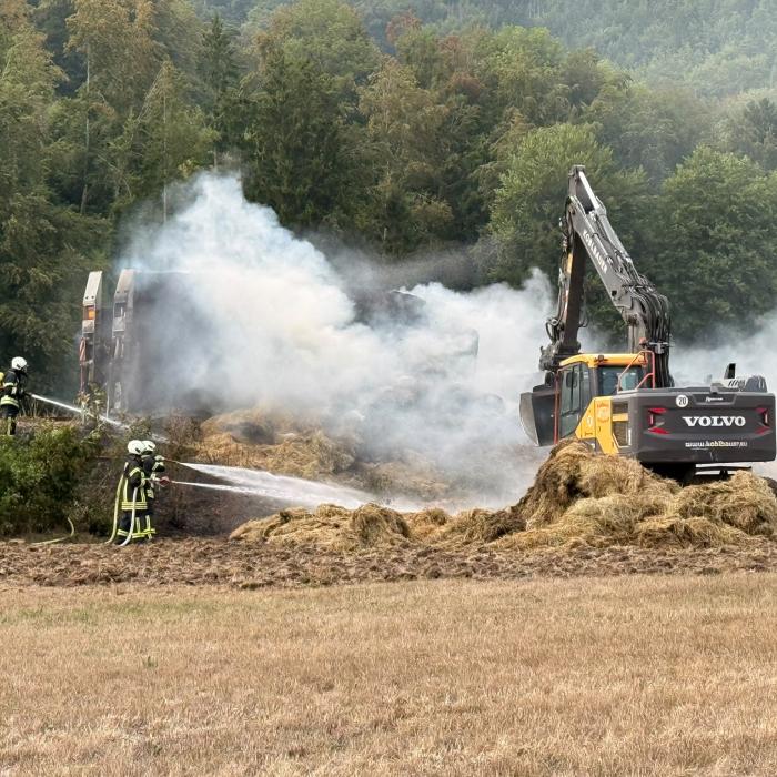 Brennender LKW B314 Eggingen