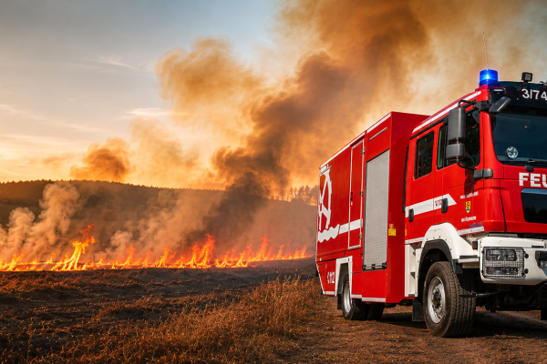 Flächenbrand in Lauchringen